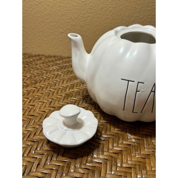 Rae Dunn Artisan Tea Pumpkin Shaped Fall Teapot Halloween Thanksgiving Fall - Picture 10 of 14
